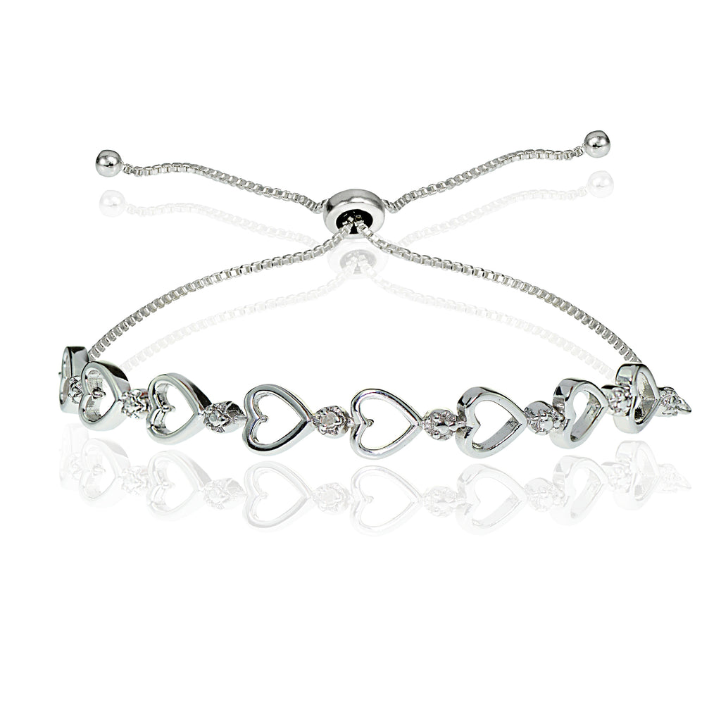 Zales diamond lined bolo bracelet 1/10 Ct | eBay
